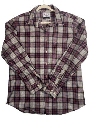 Portuguese Flannel Pioneer Style XXL Mens Plaid heavyweight Long Sleeve Button-U